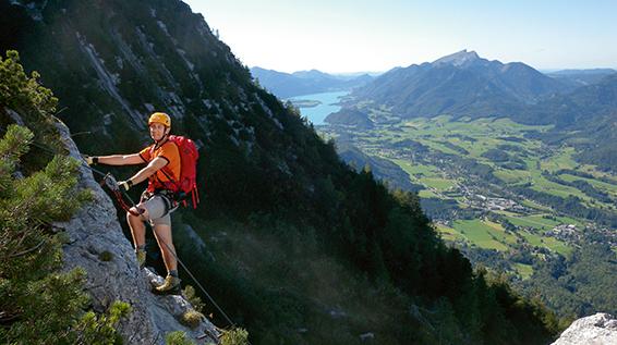 Kletter-Tipp: Dieser Familien-Klettersteig ist auch im Spätherbst (oft) noch begehbar / Bild: Axel Jentzsch-Rabl
