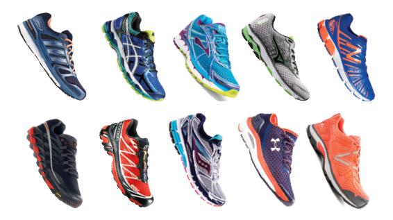 Im Schaufenster: 10 stabile Laufschuhe im Vergleich / Bild: Hersteller