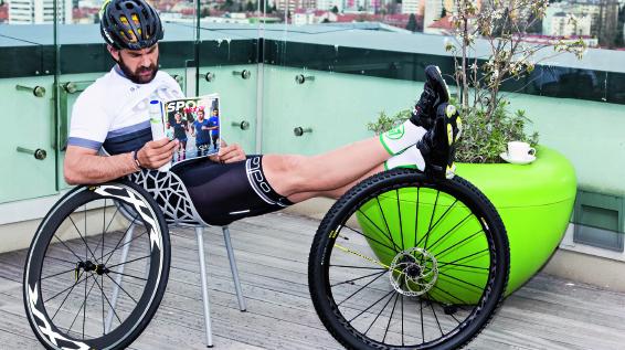 Als MTB-Neuling zum Dolomitenmann: Bitte warten, lieber Georg! / Bild: Thomas Polzer