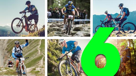 Ein Sport, sechs Bikes: Mountainbike-Kategorien im Überblick / Fotos: Haibike / Scott / Haibike / TVB Paznaun - Ischgl Ironbike / BMC / Bergamont