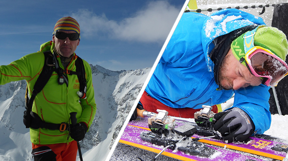 Skitouren Ausrüstung testen - Prototypen / Bild: Helmut Fuchs / Klaus Feistauer Skitouren Ausrüstung testen - Prototypen / Bild: Helmut Fuchs / Klaus Feistauer