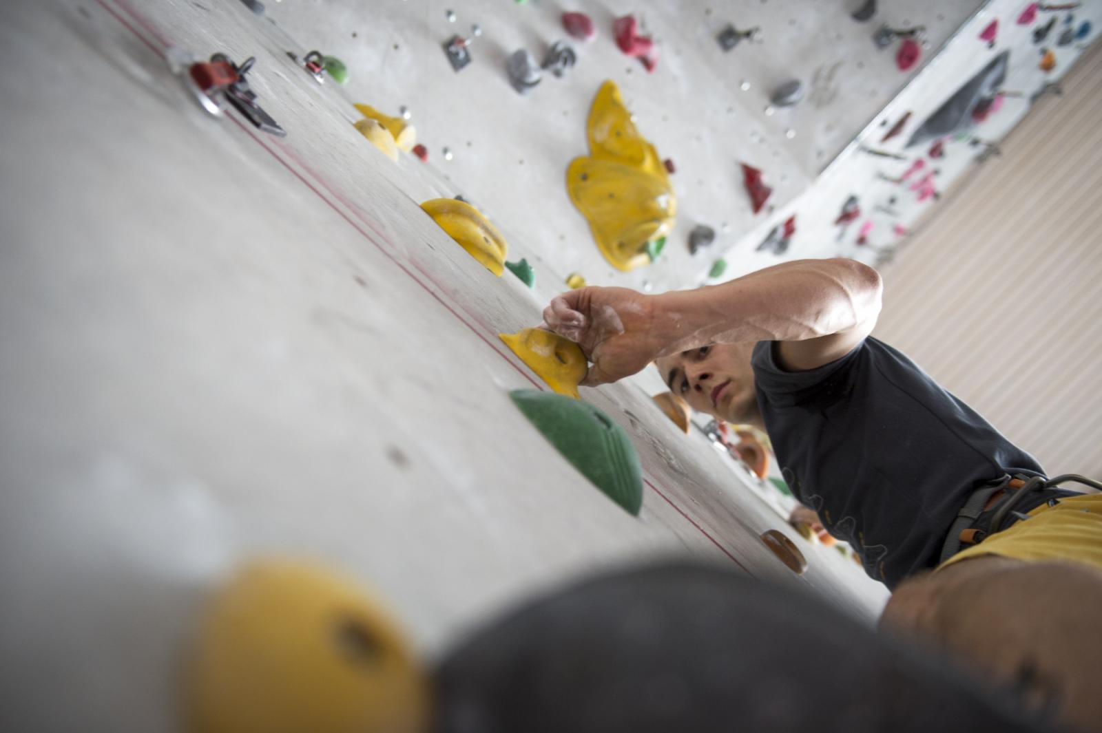 Klettern am Kronplatz im Kletterzentrum Bruneck / Bild: TVC Kronplatz / Alex Filz