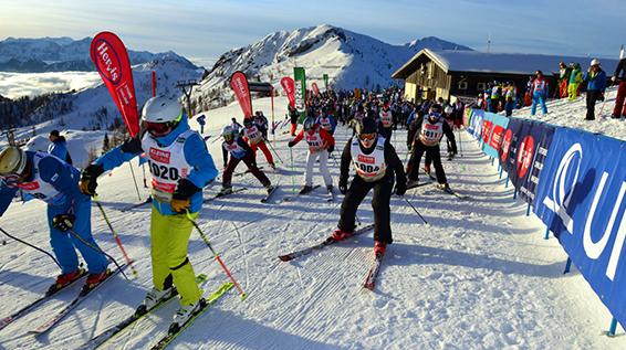 Start zum längsten Skirennen der Welt - Nassfeld - Kärnten / Bild: nassfeld.at Start zum längsten Skirennen der Welt - Nassfeld - Kärnten / Bild: nassfeld.at
