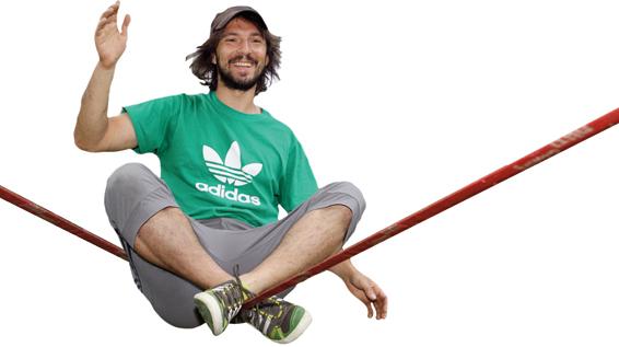 Slackline: Der Online-Spaß für outdoor / Bild: Thomas Polzer Slackline: Der Online-Spaß für outdoor / Bild: Thomas Polzer
