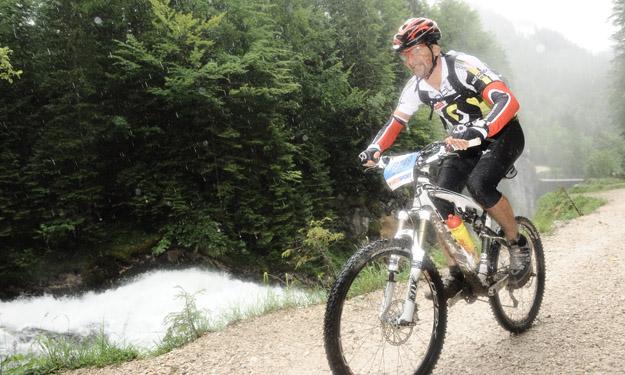 Foto Ewige Wand: Schlechtes Wetter war keine Ausrede. Unser Fahrer Ritschi Türkott hat durchgehalten. Gratulation