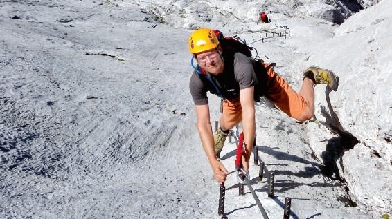 Sicherheit am Klettersteig: Stein und Eisen Ramsau Schladming Klettersteigschein