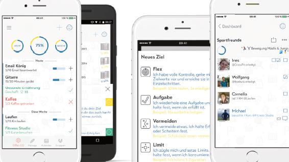 Im Praxistest: Was kann Goalify? / Bild: Screenshot Goalify Im Praxistest: Was kann Goalify? / Bild: Screenshot Goalify