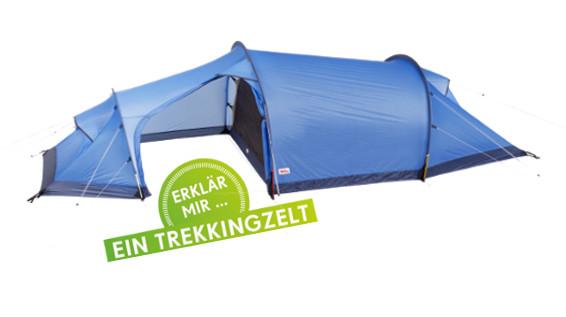 Erklär mir ... ein Trekkingzelt / Bild: Fjällräven / Button: SPORTaktiv / Montage: sportaktiv.com