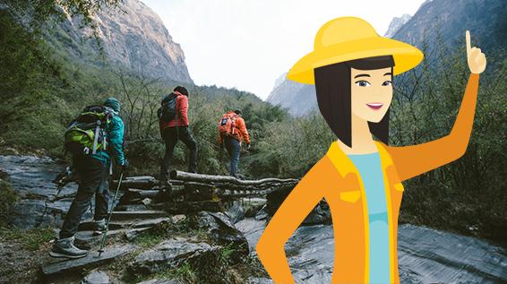 Der sitzt: Worauf du beim Kauf eines Wanderrucksacks achten solltest / Bild: iStock / Popartic / RaStudio