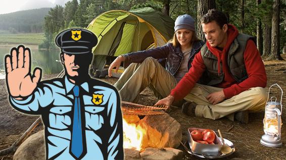 Campen in der Natur: (Wo) darf man das? / Bild: Intersport eybl / iStock / Tribalium / Montage