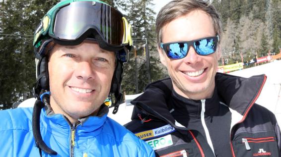 Fritz Strobl und Thomas Sykora beim WorldSkitest 2016 am Katschberg / Bild: Veranstalter