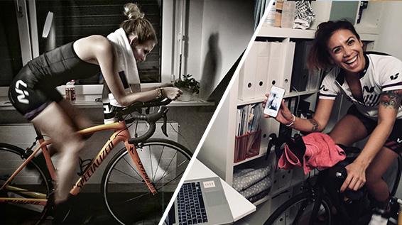 Triout Girls Rennrad Training mit Zwift / Bild: trioutgirls
