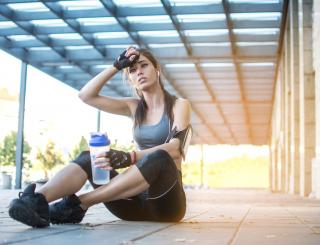 Erschöpft bei Übertraining