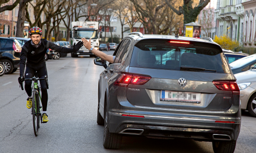 © SPORTaktiv / Thomas Polzer Radeln für Respekt: Vier Grazer starten eine Initiative für mehr Respekt auf der Straße