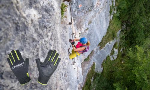Chiba Handgloves für den Klettersteig