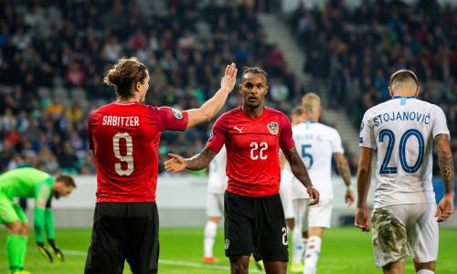 © Fotograf / GEPA pictures / So könnte eine Nationalmannschaft aussehen, die ausschließlich aus Spielern besteht, die aktuell bei einem Red-Bull-Klub spielen oder zumindest eine RB-Vergangenheit haben. Die Redbullisierung des Fussballs
