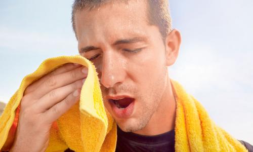 Der Schweiß ist heiß