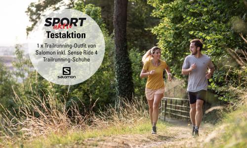 © Fotograf / Alexis Berg Werde Tester/-in eines Trailrunning-Outfits von Salomon inkl. der Sense Ride 4 Trailrunning-Schuhe