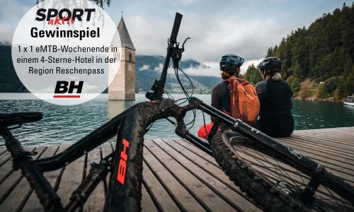 Gewinne ein eMTB-Wochenende in einem 4-Sterne-Hotel in der Region Reschenpass!