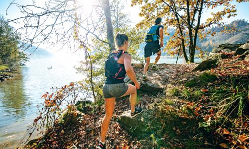 © Fotograf / Donauregion / Philipp Freund / Viele Wanderwege sind auch Trailrunningwege – hier der Donausteig (OÖ). Top 20 Trailrunning-Regionen 2022