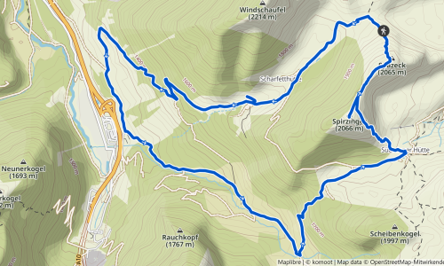 komoot Touren-Tipp: Auf den Spirzinger