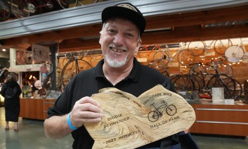Diddie Schneider in der Mountainbike Hall of Fame