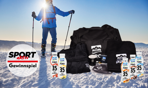 Gewinnspiel: Wir verlosen 1 x 1 prallgefüllte NÖM PRO Sporttasche inkl. NÖM PRO Proteindrinks