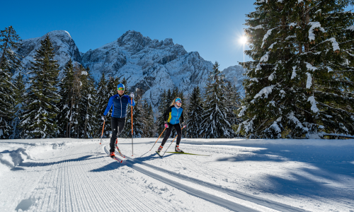 So geht Langlauf! Das Val Saisera lockt mit Premium-Langlaufloipen