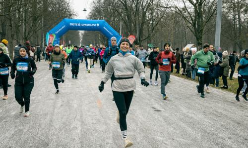 Warmlaufen für den Vienna City Marathon
