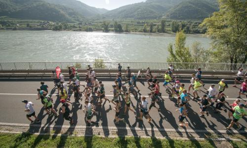 © Fotograf / Bernd Gruber Der WACHAUmarathon startet mit Brooks in die 26. Auflage!