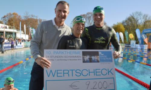 24-Stunden-Schwimmen in Bad Radkersburg: 140.000 Längen und 9.200 Euro für „Licht ins Dunkel“ / Bild: Parktherme Bad Radkersburg Thumbnail
