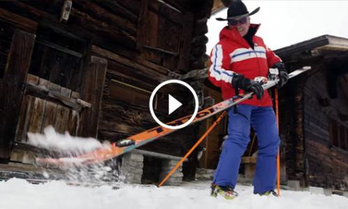 Hommage an die 80er: Völkl lässt legendären 4-Meter-Ski wieder aufleben / Bild: Legs of Steel / YouTube Thumbnail