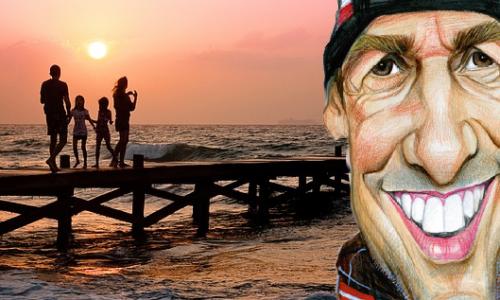 Fit mit Sumi: Es ist deine Familie, die dich stark macht! / Bild: KK / Karikatur: Petar Pismestrovic Thumbnail