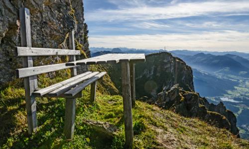 Pause am Katwalk in den Kitzbüheler Alpen / Bild: Ferienregion Hohe Salve / Peter Vonier Thumbnail