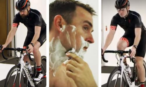 Praxistest im Windkanal: So viel Luftwiderstand erzeugt ein Bart / Bild: Specialized / Montage Thumbnail