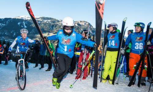 Rise & Fall: Staffelrennen der besten Skibergsteiger und Biker über 430 Höhenmeter / Bild: Michael Werlberger Thumbnail