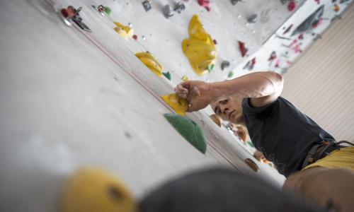 Klettern am Kronplatz im Kletterzentrum Bruneck / Bild: TVC Kronplatz / Alex Filz Thumbnail