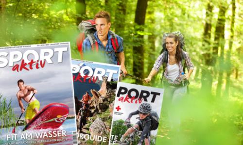 Das neue SPORTaktiv Magazin mit großem Outdoorguide und Erste Hilfe Guide ab 2. Juni erhältlich! / Bild: iStock/LuckyBusiness / Magazin: FANATIC Austria/Chris Singer / Outdoorguide: LOWA / Erste Hilfe Guide: ÖRK Thumbnail