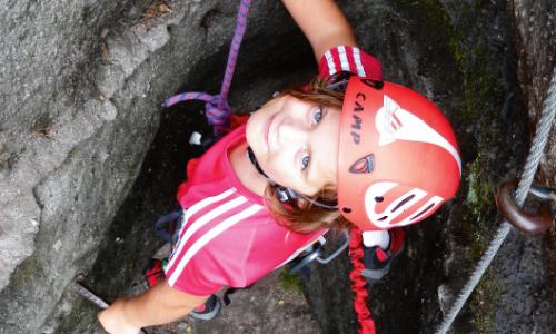 Ferrata-Kids: Mit den Kindern am Klettersteig / Bild: Axel Jentsch-Rabl Thumbnail