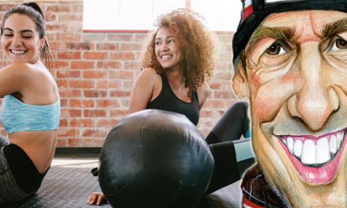 Fit mit Sumi: Ein bisschen Spaß muss sein / Bild: iStock / jacoblund // Karikatur: Petar Pismestrovic Thumbnail