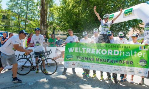 Eintrag ins Guiness Buch: Steirischer Extremradler schafft Höhenmeter-Weltrekord / Bild: Rene Strasse Thumbnail