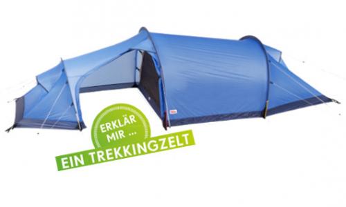 Erklär mir ... ein Trekkingzelt / Bild: Fjällräven / Button: SPORTaktiv / Montage: sportaktiv.com Thumbnail