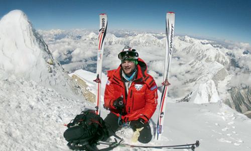 Am Ziel: Benedikt auf dem 8.163 Meter hohen Manaslu im Himalaya. Thumbnail
