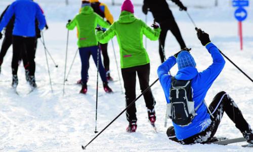 Der Eindruck vom Abdruck: Ein Anfänger in der Loipe / Bild: Till Gottbrath Thumbnail