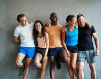 Gesunde und sportliche Menschen
