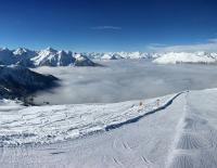 Präparierte Skipiste