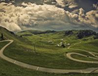 Kitzbüheler Horn Bike Attack © Fotograf / Pete Webb / Das Kitzbüheler Horn, einer der schwersten Anstiege in Europa. Kitzbüheler Horn Bike Attack