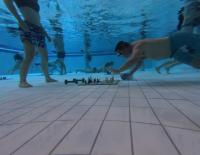 Denkarbeit unter Wasser: Gelungene Premiere von Tauchschach in Graz