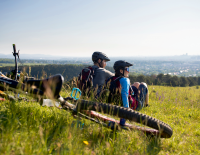 © Tourismusregion / Wienerwald Tourismus / Der Blick über Wien gehört am Kahlenberg mit dazu. Top 20 MTB-Tagestouren 2022