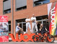 © © woom GmbH / v.l.n.r. Florian König, Lisa Ribarich (beide Cycling Austria), David Wiesenhofer, Christina Pallanch (beide woom) woom und Cycling Austria starten Partnerschaft für mehr Kinder auf dem Rad